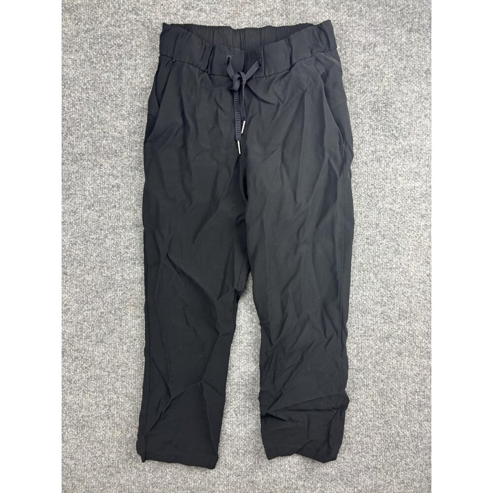Lululemon Pants Womens 2 Flared Stretch Drawstring Cropped Lightweight‎ Yoga